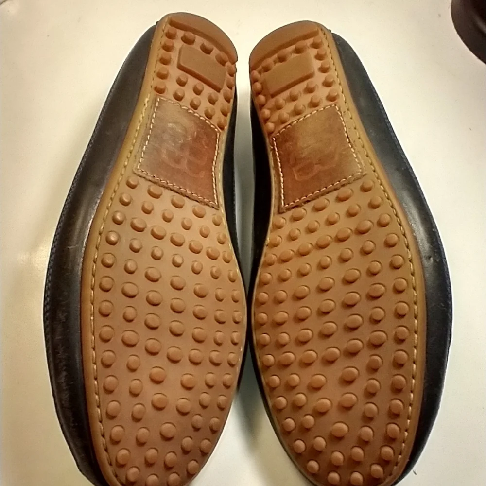 Allen Edmonds Interstate 90 Blue Leather Driving Loafers Shoes Men's sz 8.